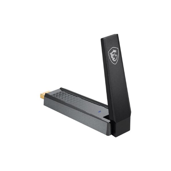 MSI AX1800 WiFi USB Adapter, 2.4GHz / 5GHz, Best performance with USB 3.0 port; compatible with USB 1.0 and USB 2.0