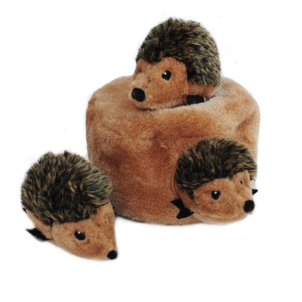 Hedgehog Den Burrow 16cm x 16cm x 10cm Soft Plush Dog & Puppy Toy by ZippyPaws