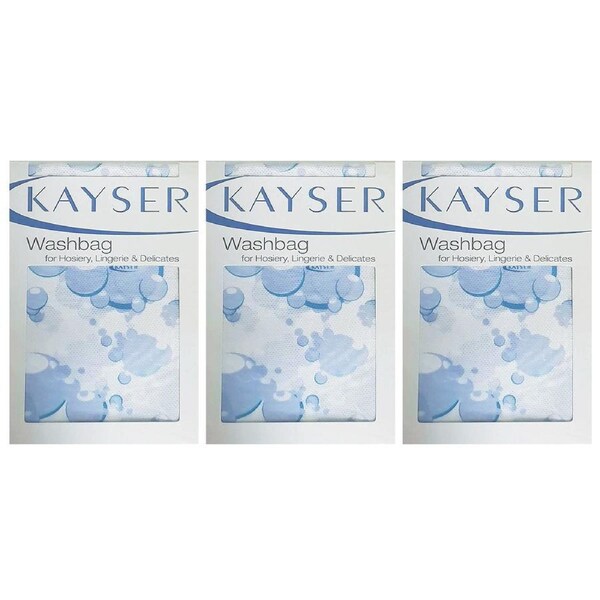 3 Pack Kayser Washbag Delicates Lingerie Bra Zip Laundry Wash Bag H10900 Bulk