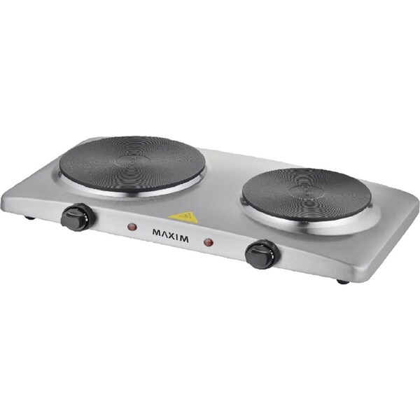 Maxim Kitchenpro 2400w Temperature Controlled Electric Portable Twin Hotplate