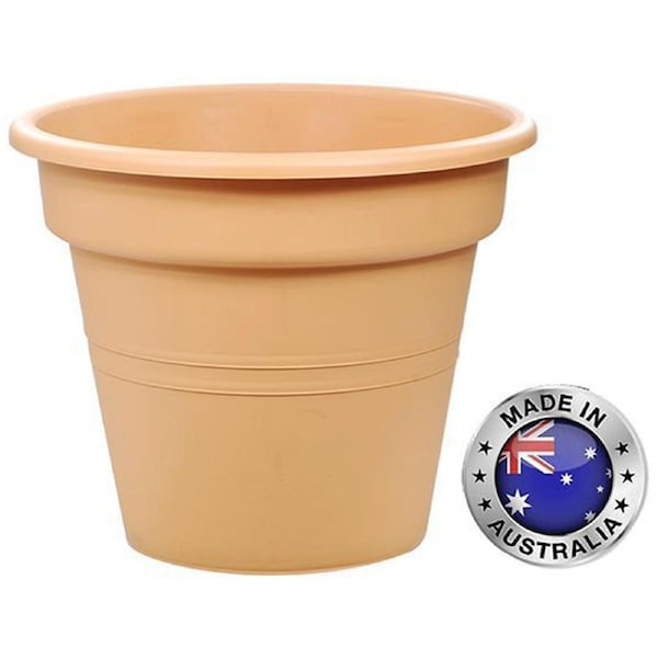 5 x Large Plastic Garden Nursery Pot Terracotta Planter Round Container 49x41cm