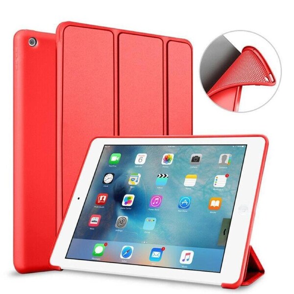 IPad 7th Generation Smart Cover Stand iPad Case Red Shockproof