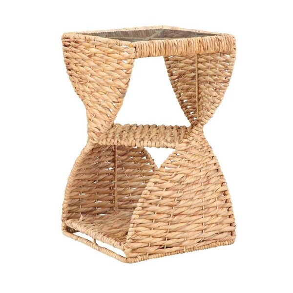 Savannah Side Table Spiral Base Woven