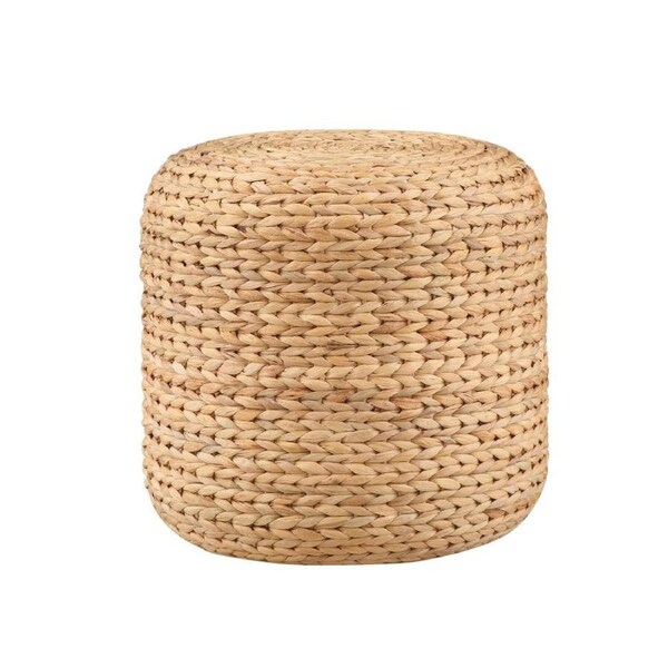 Jameson Ottoman Pouf Footrest Stool Round Woven