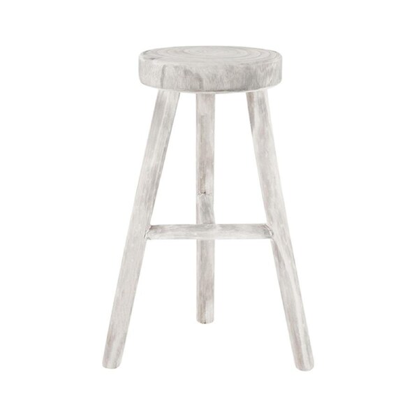 Maine & Crawford Sena 60x26cm Stool Chair Home Furniture Decor Seat White Wash