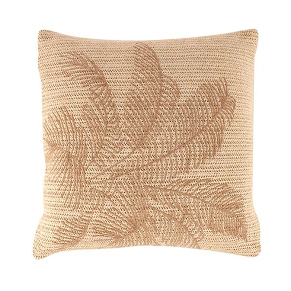 Maine & Crawford Lathan 42x42cm Palm Cushion Sofa/Bed Pillow Home Decor Beige
