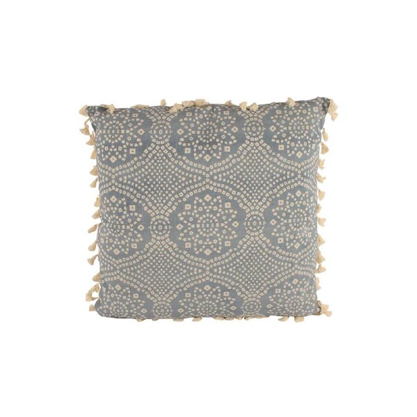 Maine & Crawford Viktor 50x50cm Cushion w/ Fringing Pillow Sofa/Bed Decor Blue