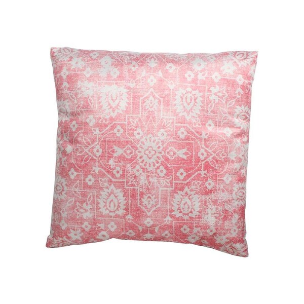 Maine & Crawford Beta 45x45cm Velvet Tribal Print Cushion Pillow Sofa Decor Pink