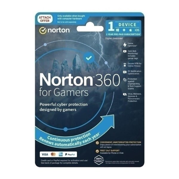 NORTON 360 Gamer 1U 1D