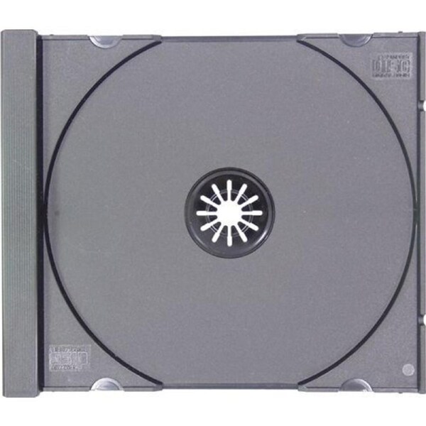 100 x Single Jewel CD Case BLACK TRAY ONLY (no clear case)