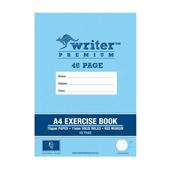 Exercise Book 48 Pages with 11mm Ruled Line & Margin (A4)