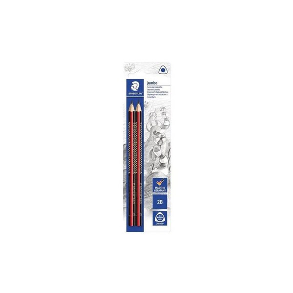 Staedtler Jumbo Triangular 2B Graphite Pencils (2pk)
