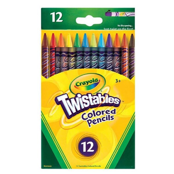 Crayola Twistables Coloured Pencil (12pk)