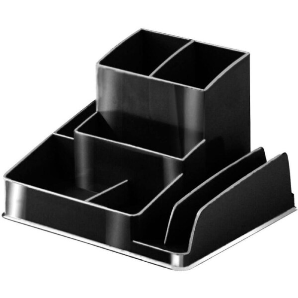 Italplast Recycled Desk Organiser (Black)