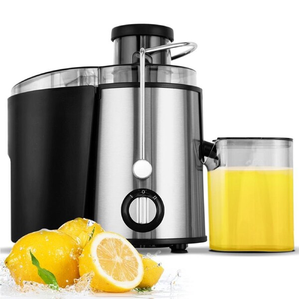 YOPOWER 600W Electric Juicer, 3-Speed Cold Centrifugal Juicer