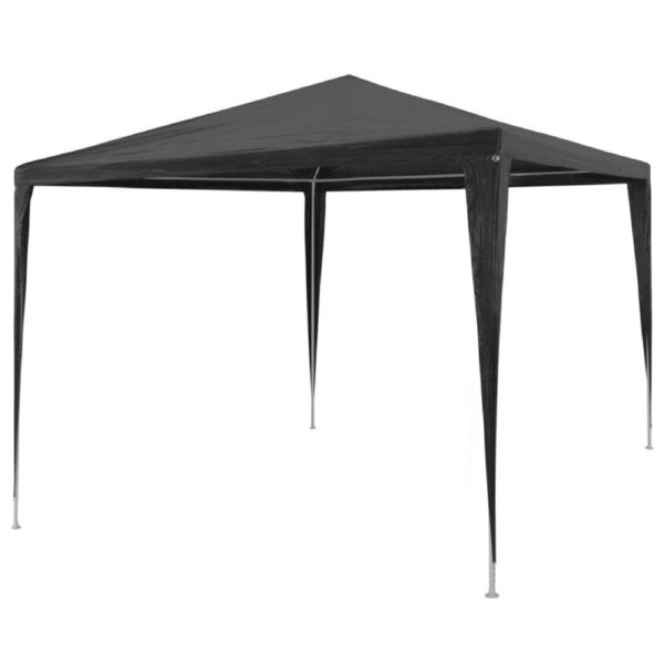 Party Tent 3x3 m PE Anthracite vidaXL