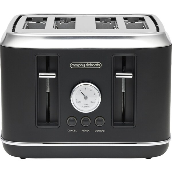 Morphy Richards x Belling Colour Edition Boutique 4 Slice Home Toaster Black