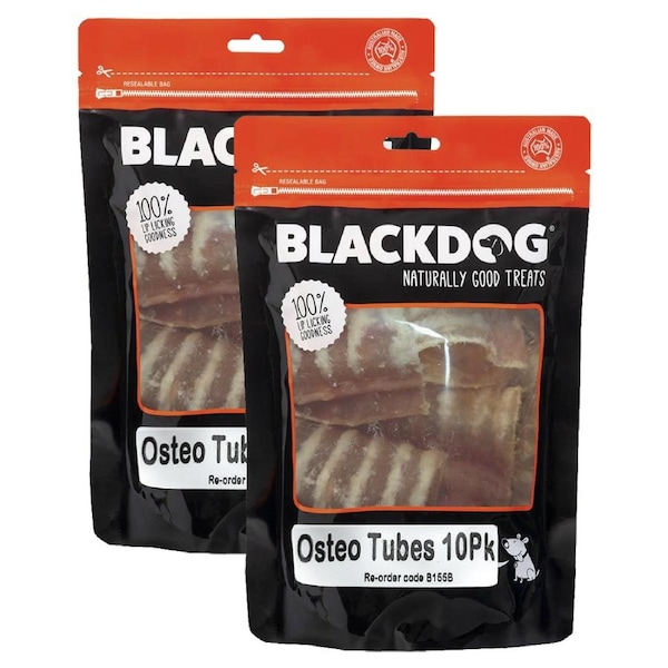 20pc Blackdog Osteo Tubes Glucosamine Dog Dental Training Chews Dried Treat