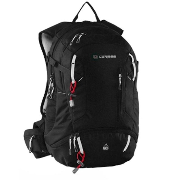 Caribee Trek Daypack Black 32L- Travel, Outdoor Backpack 6061