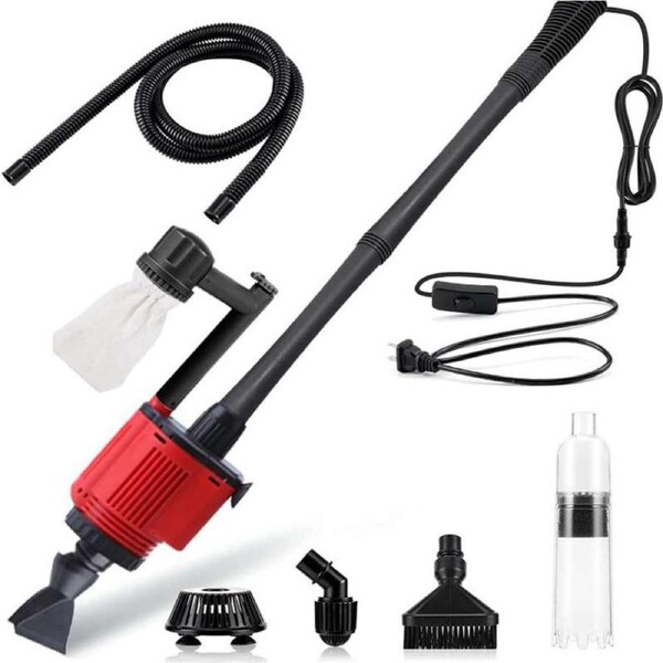 OZNALA Aquarium Electric Siphon Pump Vacuum Cleaner Fish Tank Clean Water Change Gravel 28W 1800L/H