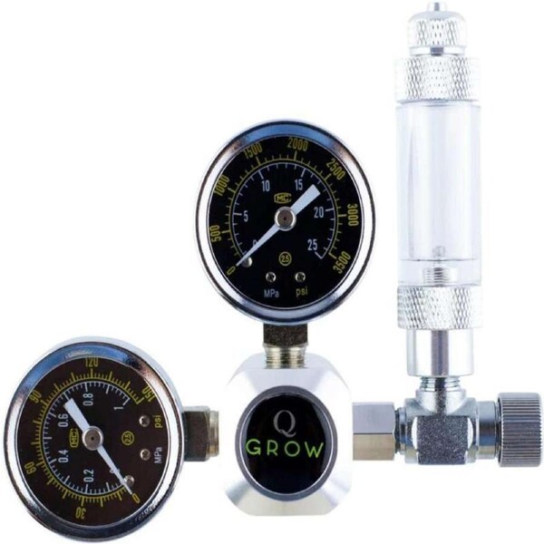 OZNALA 220V Aquarium CO2 Pressure Regulator Bubble Counter Magnetic Solenoid Valve 2 Gauge Cryogenic Solenoid Valve Polished Stainless Steel Surface Professional Sealing Technology