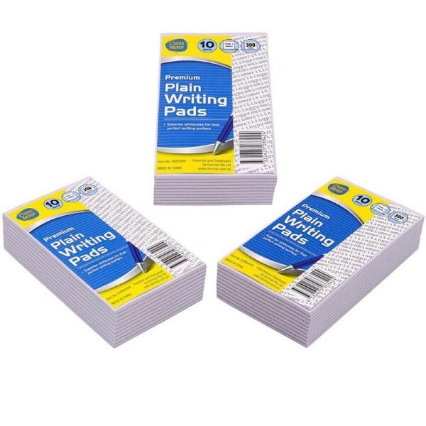 100x Plain White Writing Paper Pads Note Book Memo Notepads Home Office 12x7.5cm