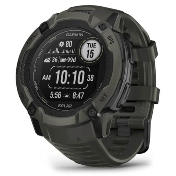 Garmin Instinct 2X Solar Smart Watch - Moss