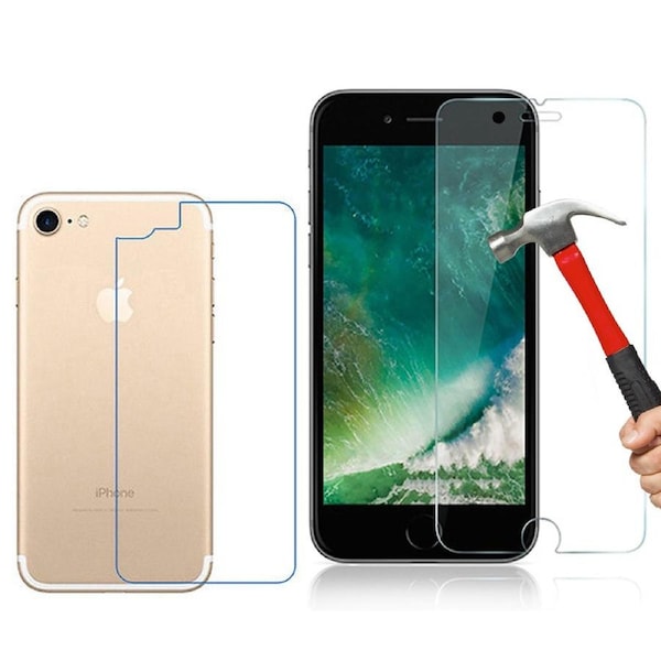 Tempered Glass Screen Protector for Apple iPhone SE 2020 Front and Soft Back Film