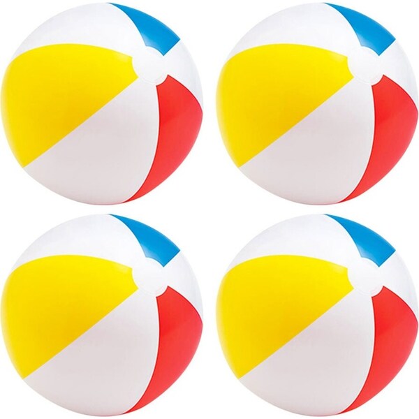 4x Intex Inflatable Glossy Vinyl Panel Ball Pool/Beach Outdoor Swim Water Toy