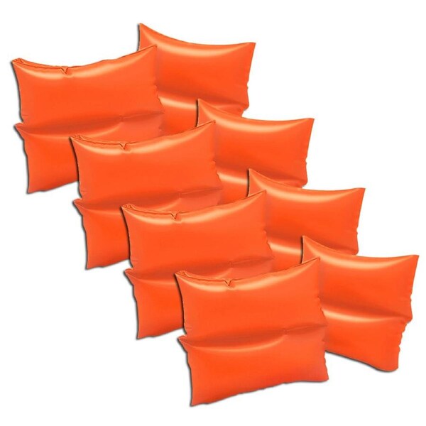 4x 2KP Intex 19cm Inflatable Arm Bands Pool/Beach Swimming Aid Float 3-6y Orange