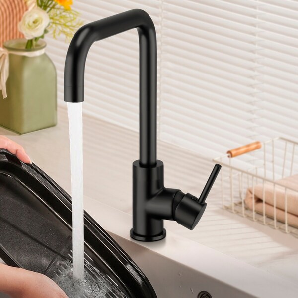 ACA Kitchen Tap Mixer Tap Basin Faucet Vanity Sink WELS Swivel Black