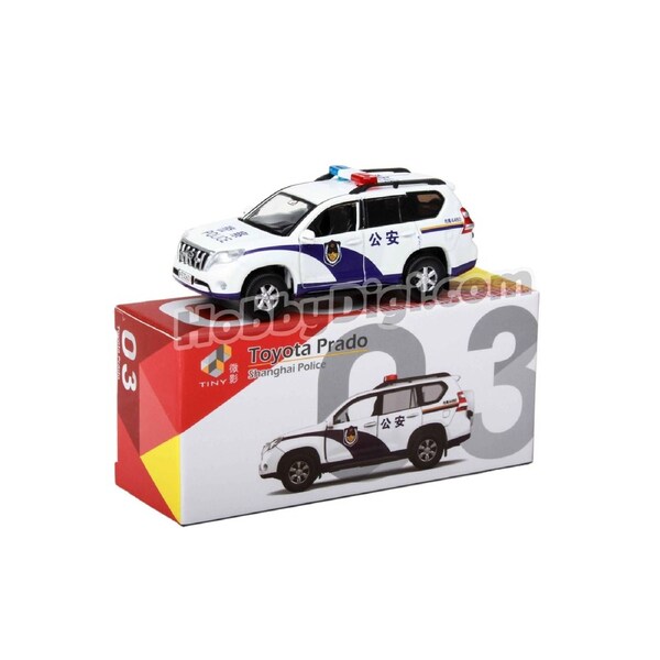Tiny City Die-cast Model Car - Toyota Prado Shanghai Police China #CN03