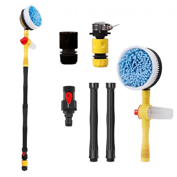 OZNALA High Pressure car Washer Rotating Wash Brush Sponge Cleaner Tool Vehicle Care Washing Deep Cleaning