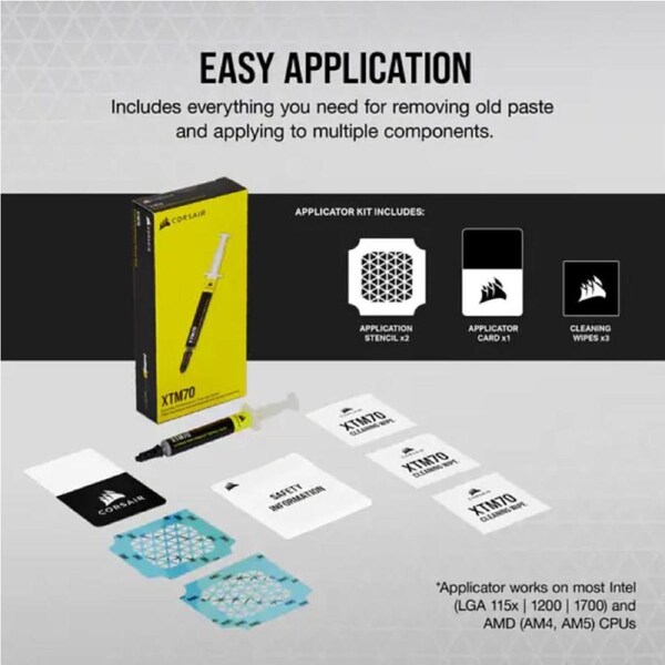 Corsair XTM70 Extreme Performance Thermal Paste, Thermal Grease.