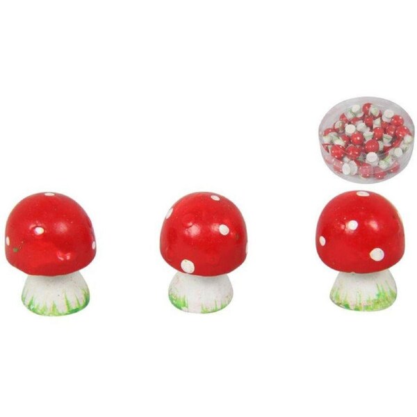 Miniature - Mushroom Red & White