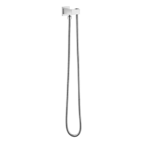 ACA Chrome Shower Swivel Holder Wall Water Inlet Connector 1.5m SUS Hose Square