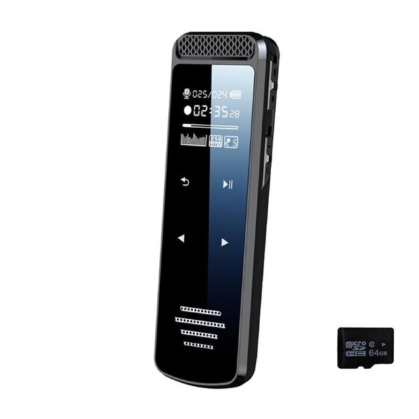 Q55 Digital Voice Recorder Touch Screen Voice-activated HD Noise Reduction