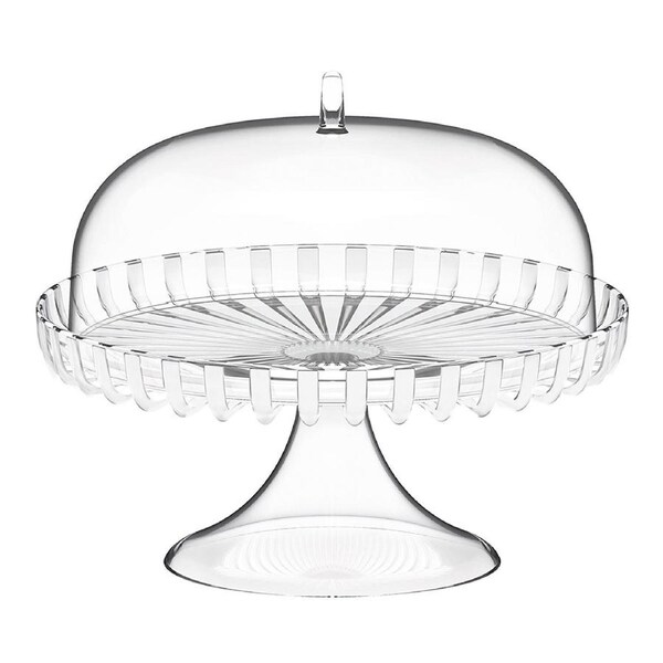 Guzzini Dolcevita 31cm Cake Stand Display Storage w/ Dome Cover Mother of Pearl