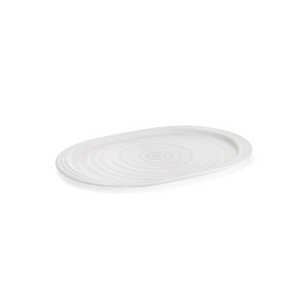 Guzzini Earth Tierra 39cm Plastic Serving Tray/Plate Food Platter Medium White