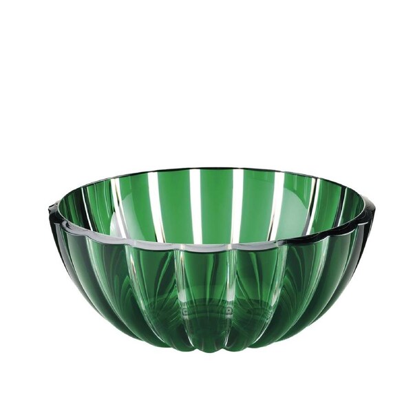 Guzzini Dolcevita 25cm/3L Plastic Food/Snack Salad Bowl Container Large Emerald