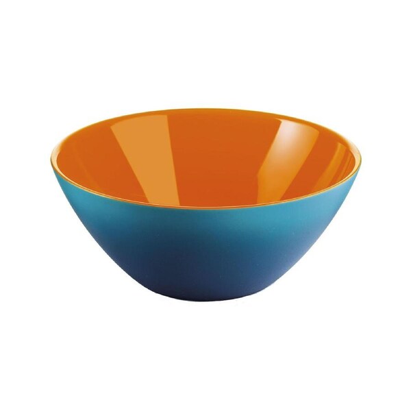 Guzzini My Fusion Plastic 25cm Serving Bowl Food/Salad Container Blue/Orange