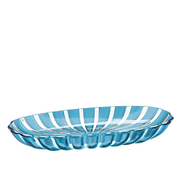 Guzzini Dolcevita Plastic 38cm Serving Tray Snack Plate Container Turquoise