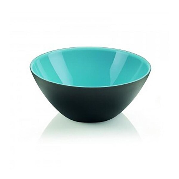 Guzzini My Fusion Plastic 25cm Serving Bowl Food/Salad Container Black/Blue