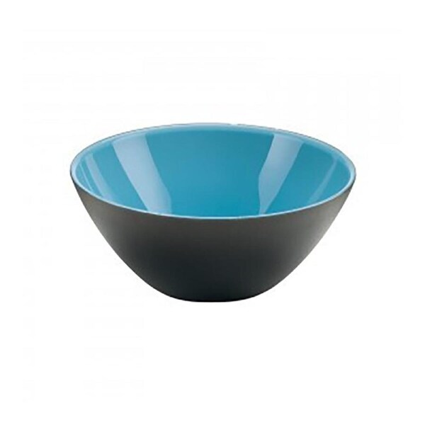 Guzzini My Fusion Plastic 20cm Serving Bowl Food/Salad Container Black/Blue