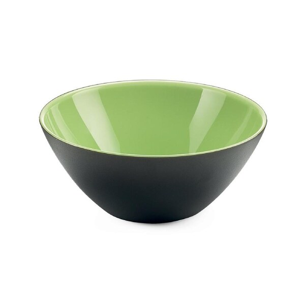Guzzini My Fusion Plastic 25cm Serving Bowl Food/Salad Container Black/Green