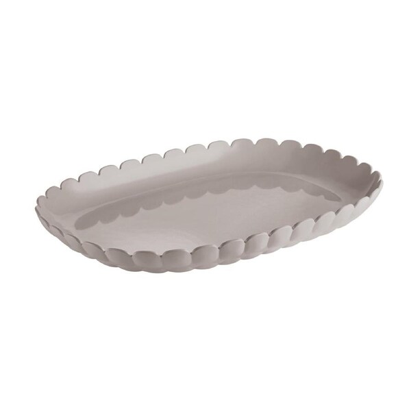 Guzzini Tiffany 45cm Plastic Rectangle Serving Tray/Plate Large Platter White
