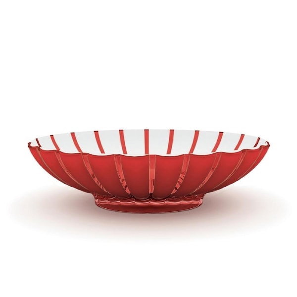 Guzzini Grace 37.5cm Centerpiece Fruit/Salad Plastic Bowl Meal Container Red