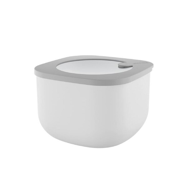 Guzzini Store & More 1.55L Square Shallow Airtight Container w/ Lid Dark Grey