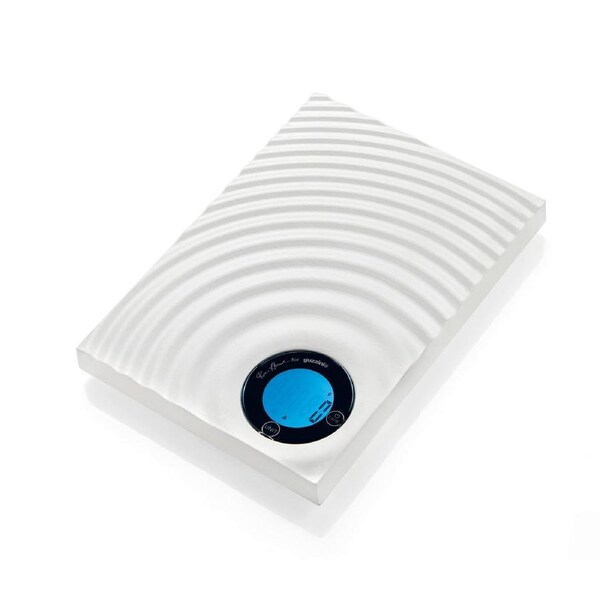 Guzzini Icons Ripples 21cm Plastic Electronic Kitchen 5kg Weighing Scale White