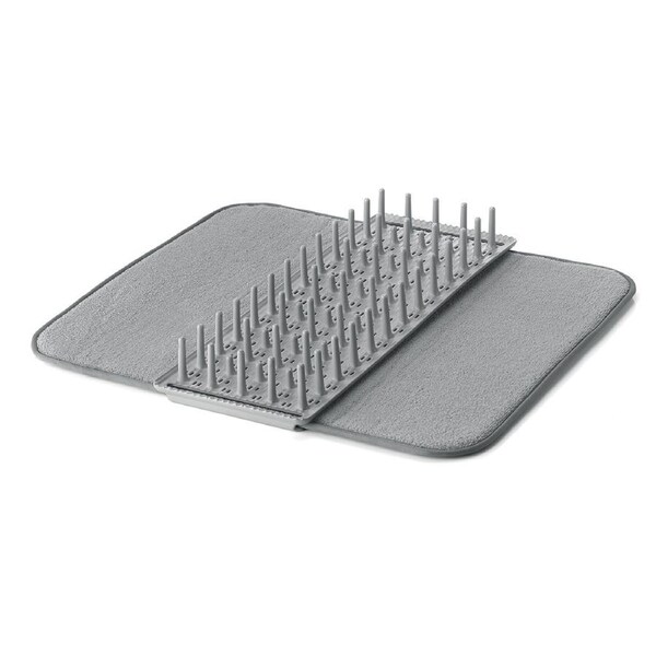 Guzzini Eco-Kitchen 55cm Dry & Safe Plastic Dish Drainer Organiser w/ Mat Grey